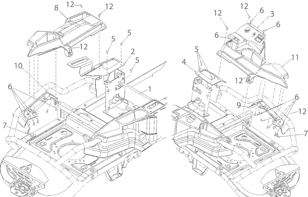Platform Diagram and Parts List for 17ADFACSA07 2022 Yard Machines Lawn Tractor